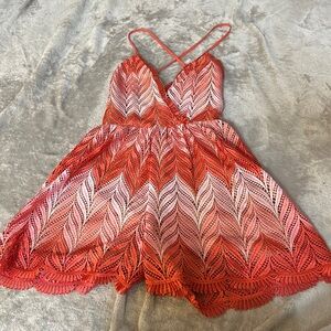 Dress the population brigitte lace romper
